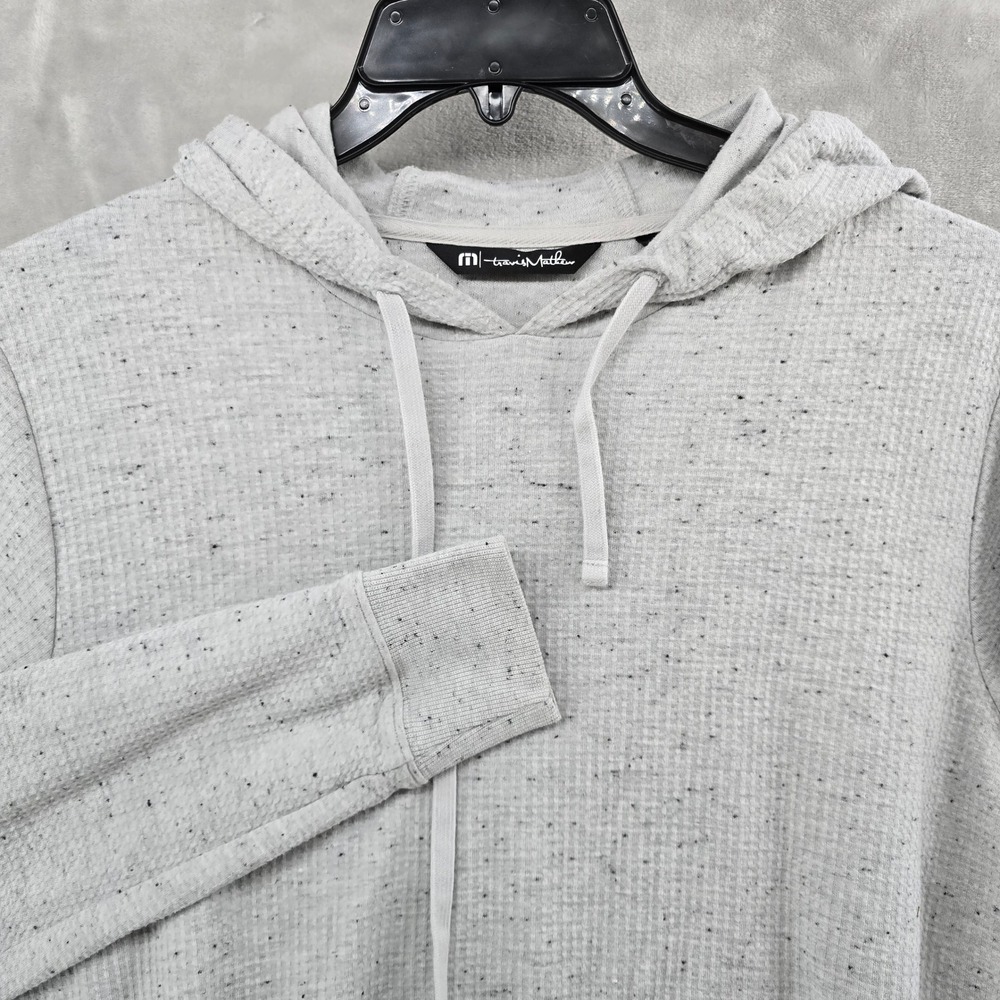 TravisMathew Hoodie Mens Medium Gray Nashville Predators Waffle Knit Speckled
